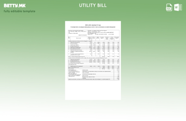 Модерен стил Белорусија Zhel Kom шаблон за комунални сметки